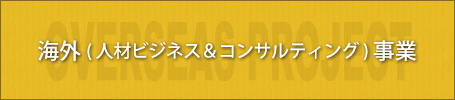 海外（人材ビジネス＆コンサルティング）事業